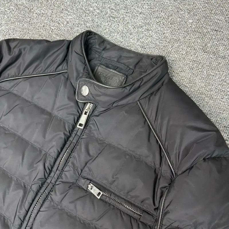Prada Prada Black Cotton Men's Outerwear Jacket Size US XL / EU 56 / 4 - 3 Thumbnail