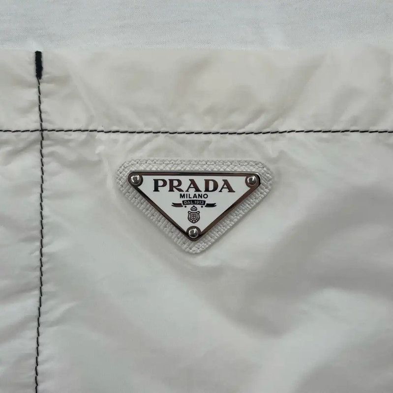 Prada Prada Summer Men's White Cotton T-Shirt Size US M / EU 48-50 / 2 - 5 Thumbnail