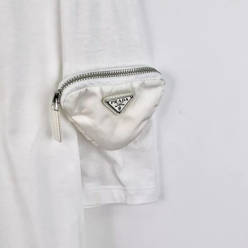 Prada Prada White Men's T-Shirt Size L Size US L / EU 52-54 / 3 - 4 Thumbnail