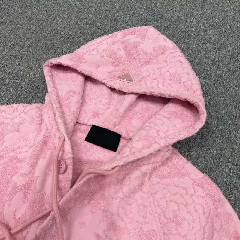Prada Prada Pink Cotton Men's Hoodie Size US M / EU 48-50 / 2 - 3 Thumbnail