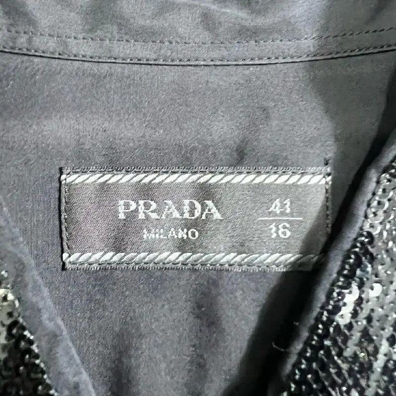 Prada Prada Black Long Sleeve Men's Shirt Size US M / EU 48-50 / 2 - 3 Thumbnail
