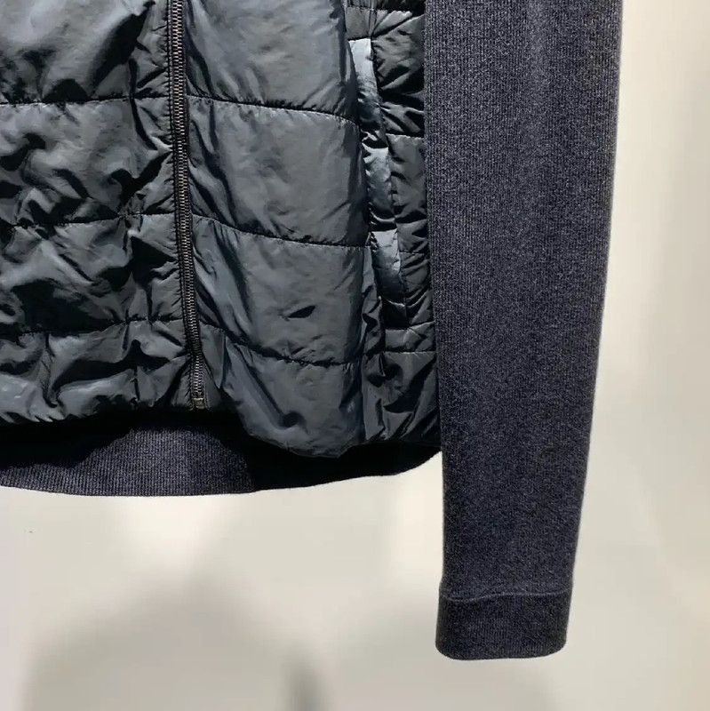 Prada Prada Navy Cotton Men's Down Jacket Size US M / EU 48-50 / 2 - 6 Thumbnail
