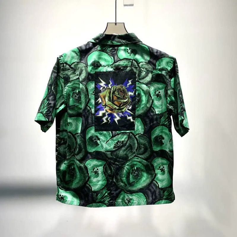 Prada Prada Green Short Sleeve Shirt for Men Size US S / EU 44-46 / 1 - 7 Thumbnail