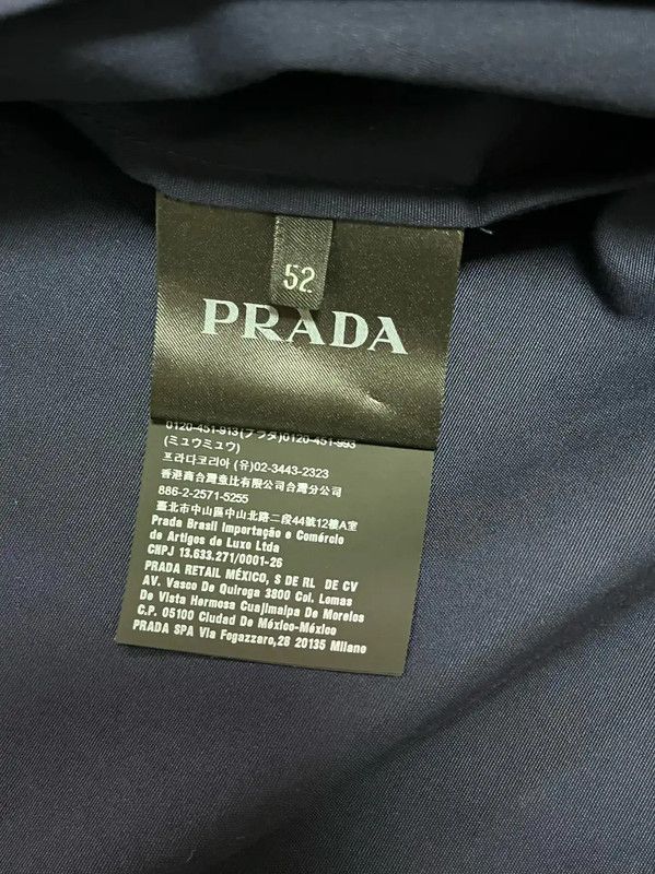 Prada Prada Men's Navy Cotton Jacket Size US XL / EU 56 / 4 - 7 Thumbnail