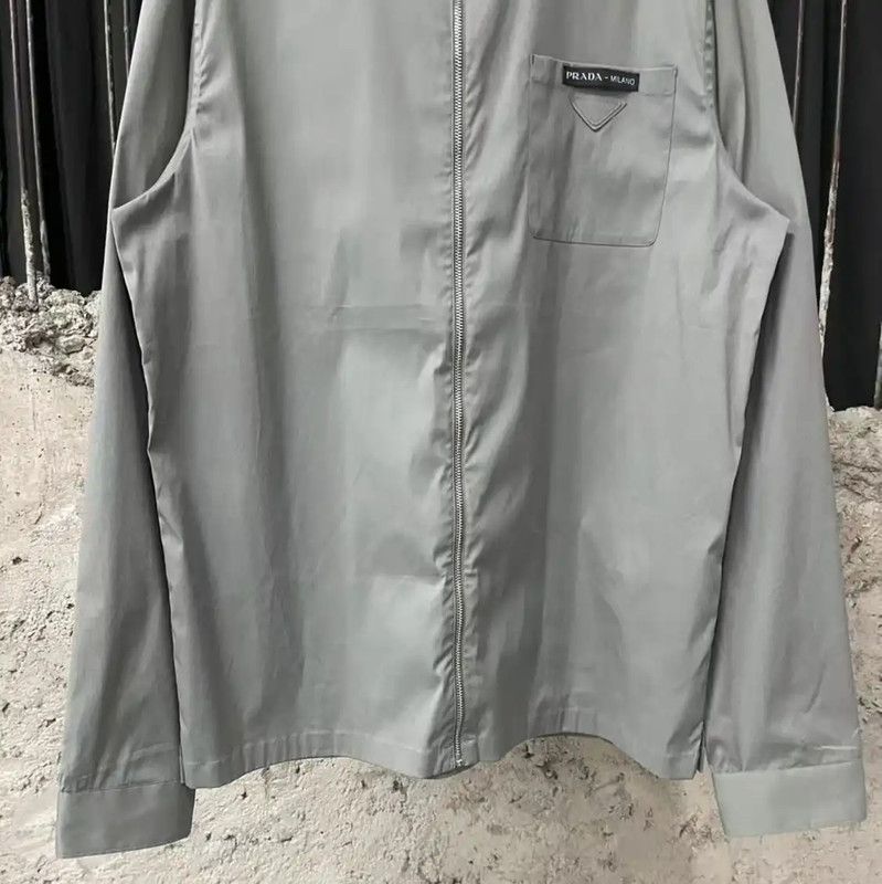 Prada Prada Men's Long Sleeve Grey Shirt Size US M / EU 48-50 / 2 - 4 Thumbnail