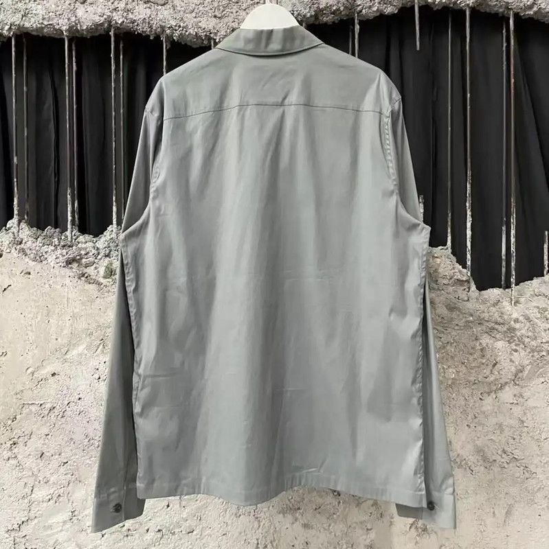 Prada Prada Men's Long Sleeve Grey Shirt Size US M / EU 48-50 / 2 - 2 Thumbnail