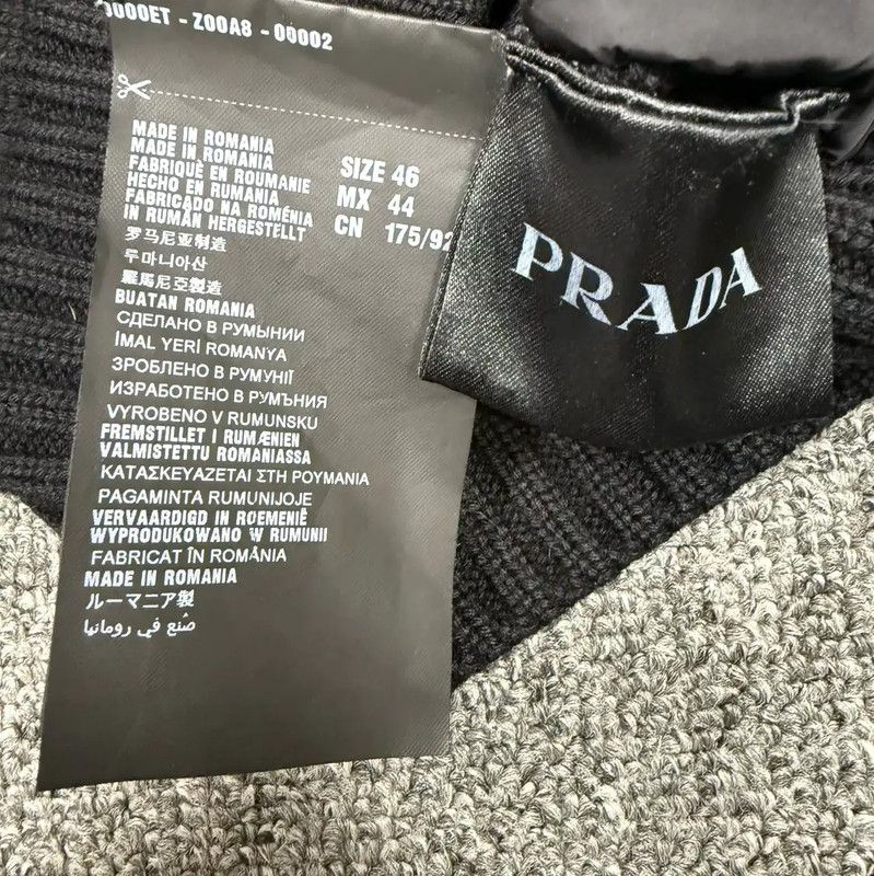 Prada Prada Black Cotton Men's Outerwear Jacket Size US S / EU 44-46 / 1 - 4 Thumbnail