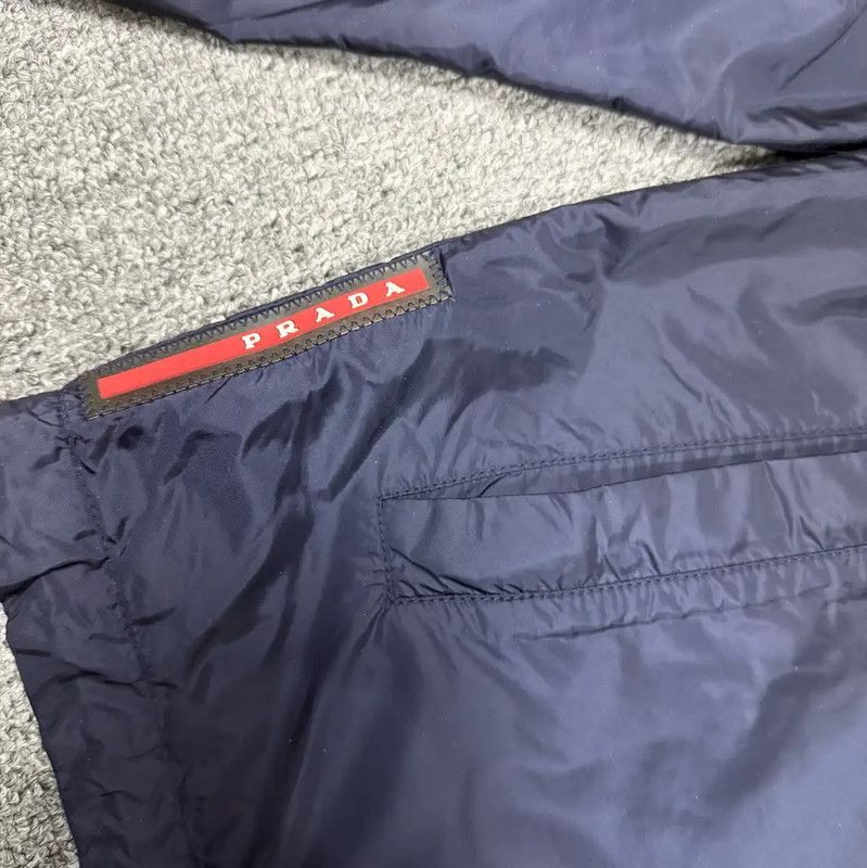 Prada Prada Blue Nylon Lightweight Jacket Size US XL / EU 56 / 4 - 3 Thumbnail