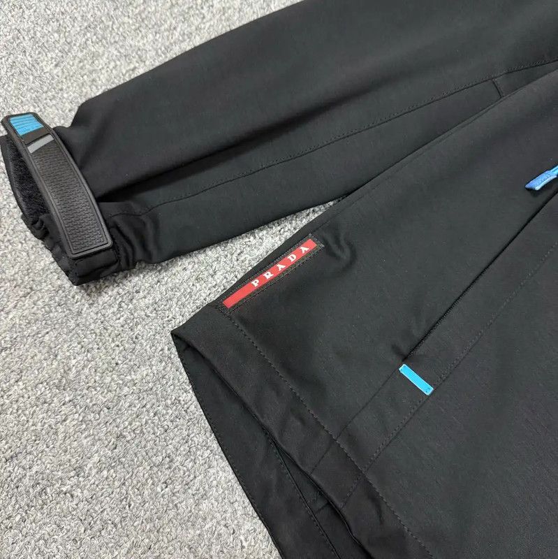 Prada Prada Black Polyester Men's Jacket with Hood Size US XS / EU 42 / 0 - 3 Thumbnail