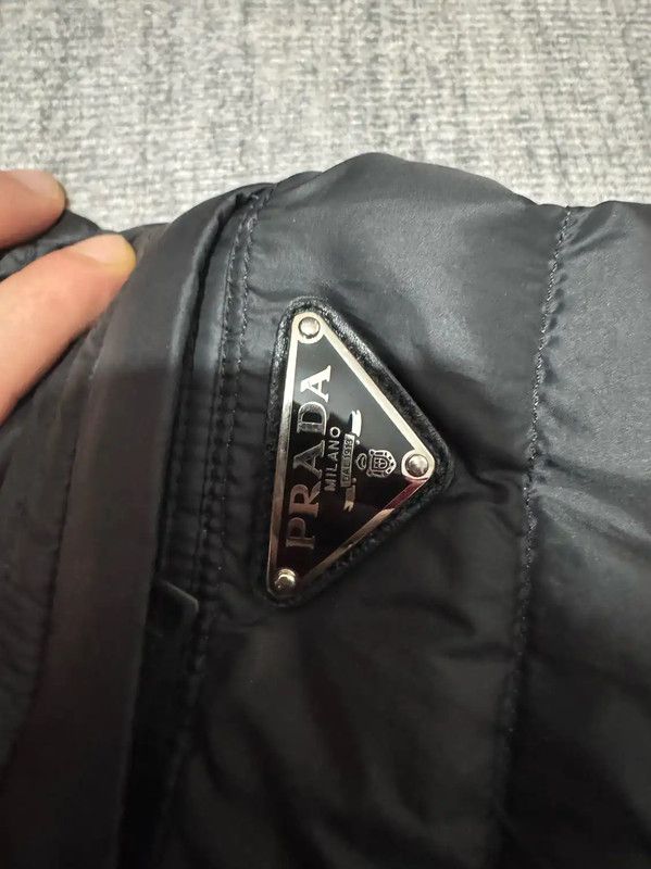 Prada Prada Men's Black Quilted Down Jacket Size US L / EU 52-54 / 3 - 3 Thumbnail