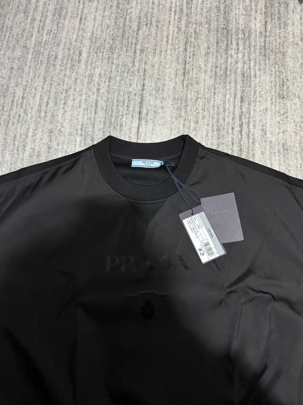 Prada Prada Embroidered Logo Black Sweatshirt Size US S / EU 44-46 / 1 - 4 Thumbnail