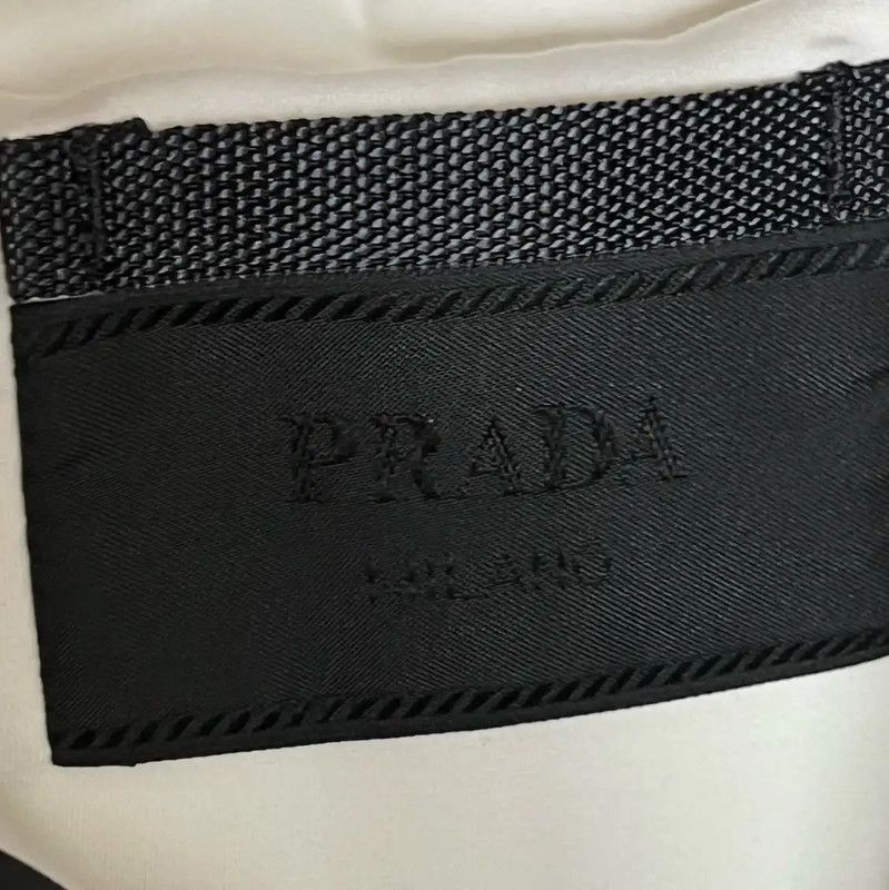 Prada Prada Men's White Cotton Jacket with Red Stripes Size US XXL / EU 58 / 5 - 7 Thumbnail