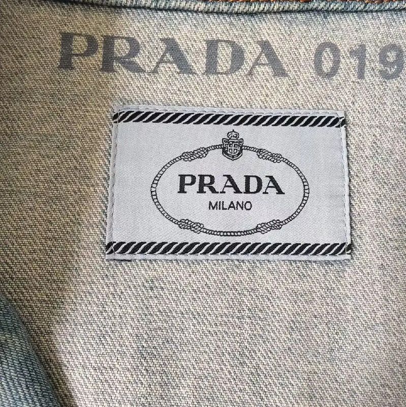 Prada Prada Blue Denim Short Sleeve Shirt Size US L / EU 52-54 / 3 - 4 Thumbnail