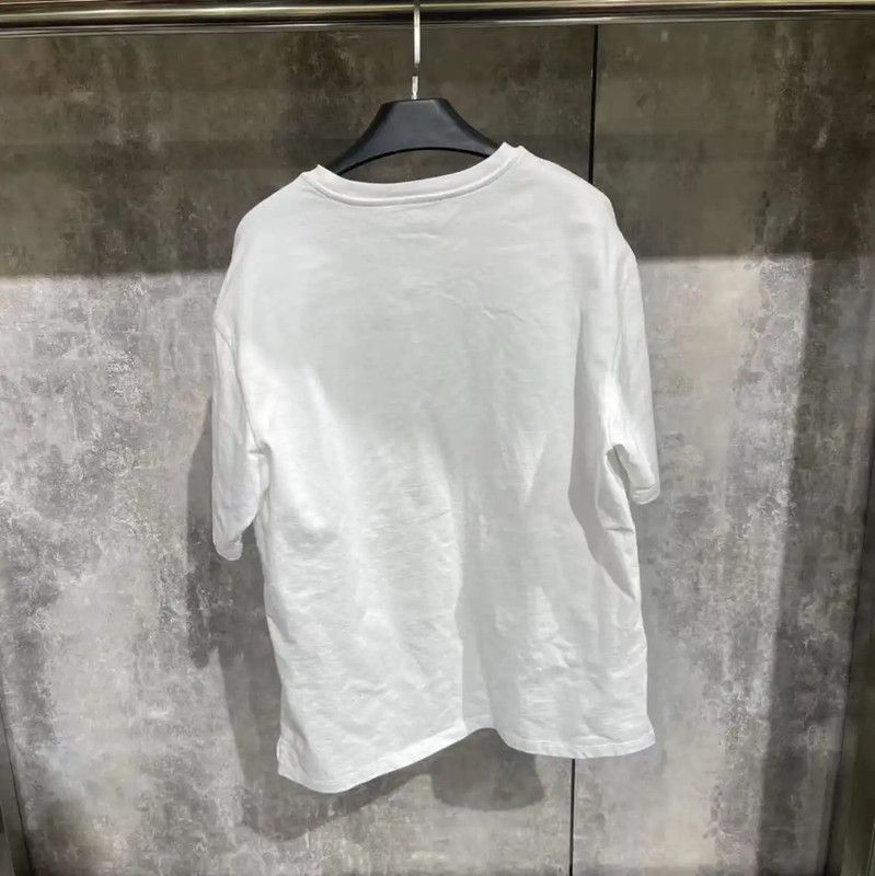 Prada Prada Men's White Cotton T-Shirt Size US M / EU 48-50 / 2 - 2 Thumbnail