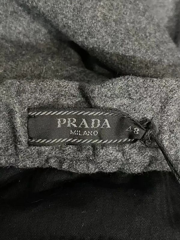 Prada Prada Gray Wool Men's Casual Pants Size US 32 / EU 48 - 8 Thumbnail