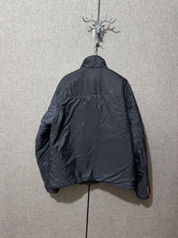 Prada Prada Embroidered Logo Navy Down Jacket Size US XL / EU 56 / 4 - 4 Thumbnail
