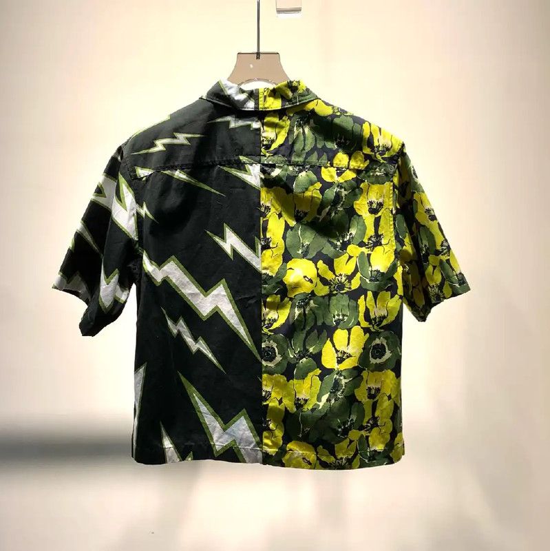 Prada Prada Men's Colorful Short Sleeve Shirt Size US S / EU 44-46 / 1 - 7 Thumbnail