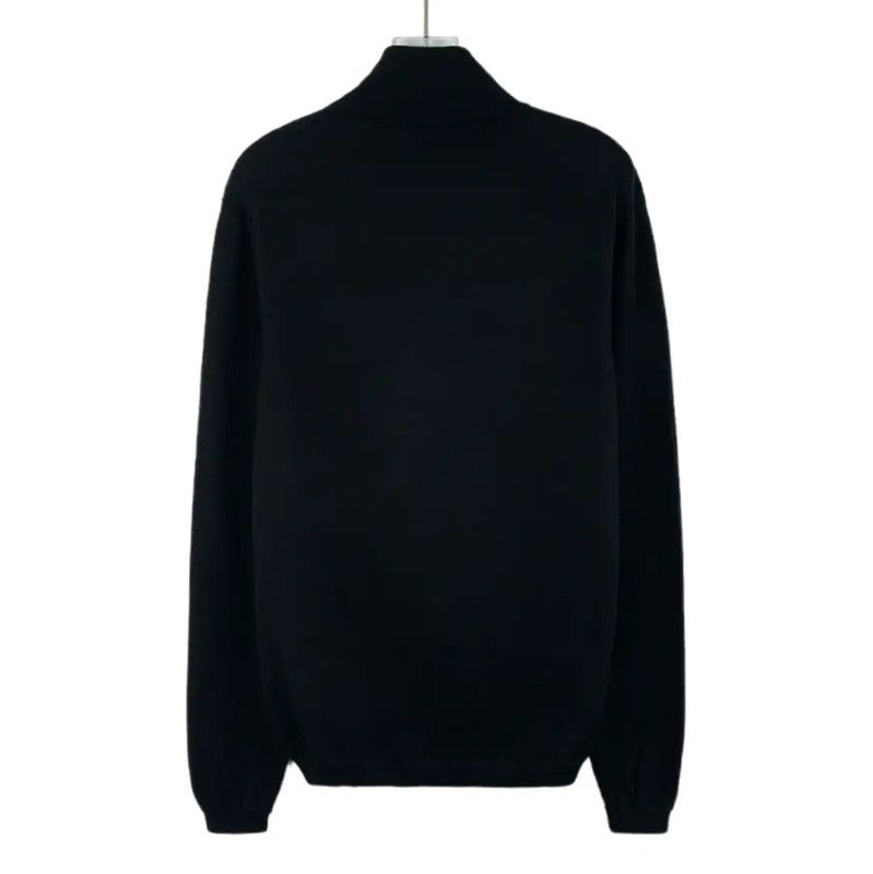 Prada Prada Men's Black Wool Zipper Jacket Size US M / EU 48-50 / 2 - 2 Thumbnail