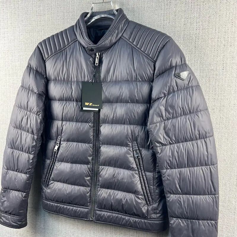 Prada Prada Men's Winter Gray Down Jacket Size US M / EU 48-50 / 2 - 3 Thumbnail