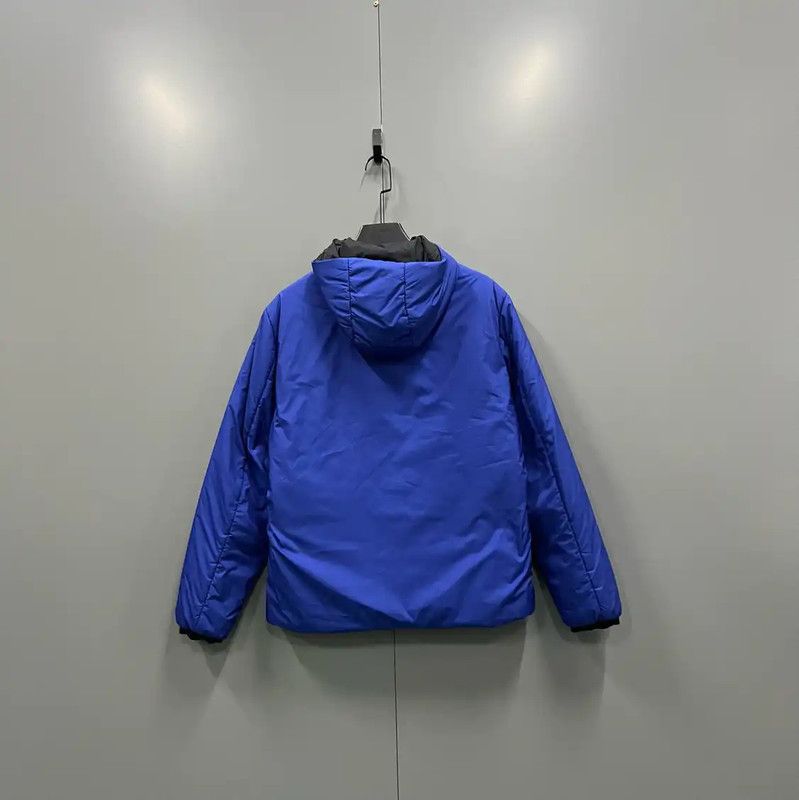 Prada Prada Blue Cotton Hooded Jacket for Men Size US S / EU 44-46 / 1 - 2 Thumbnail