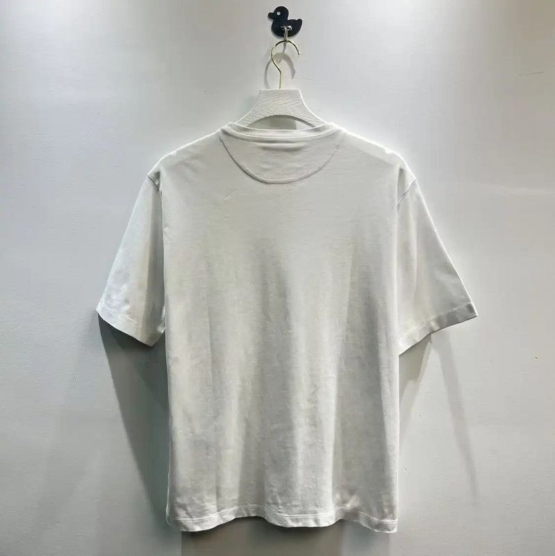 Prada Prada White Cotton Men's T-Shirt XL Size Size US XL / EU 56 / 4 - 4 Thumbnail