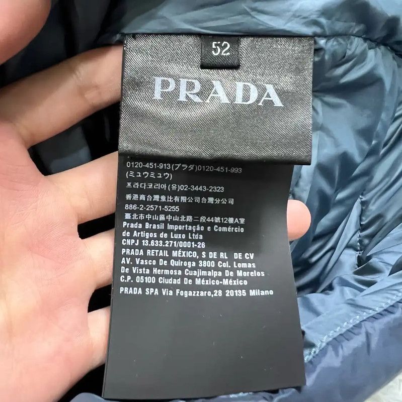 Prada Prada Black Men's Down Jacket Size L Size US L / EU 52-54 / 3 - 5 Thumbnail
