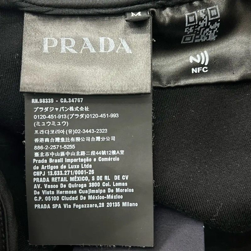 Prada Prada Black Cotton Logo Casual Pants Size US 32 / EU 48 - 5 Thumbnail