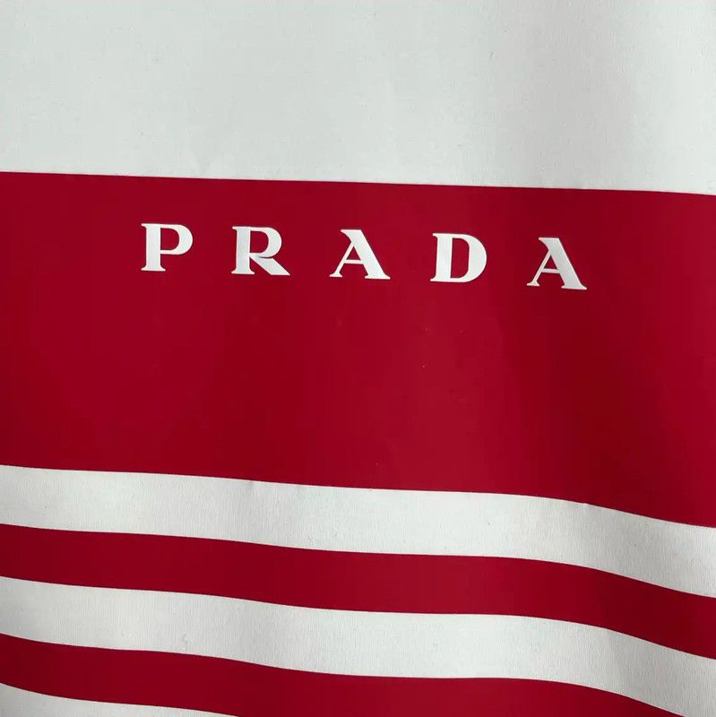 Prada Prada Red Stripe Hooded Jacket for Men Size US XXL / EU 58 / 5 - 3 Thumbnail