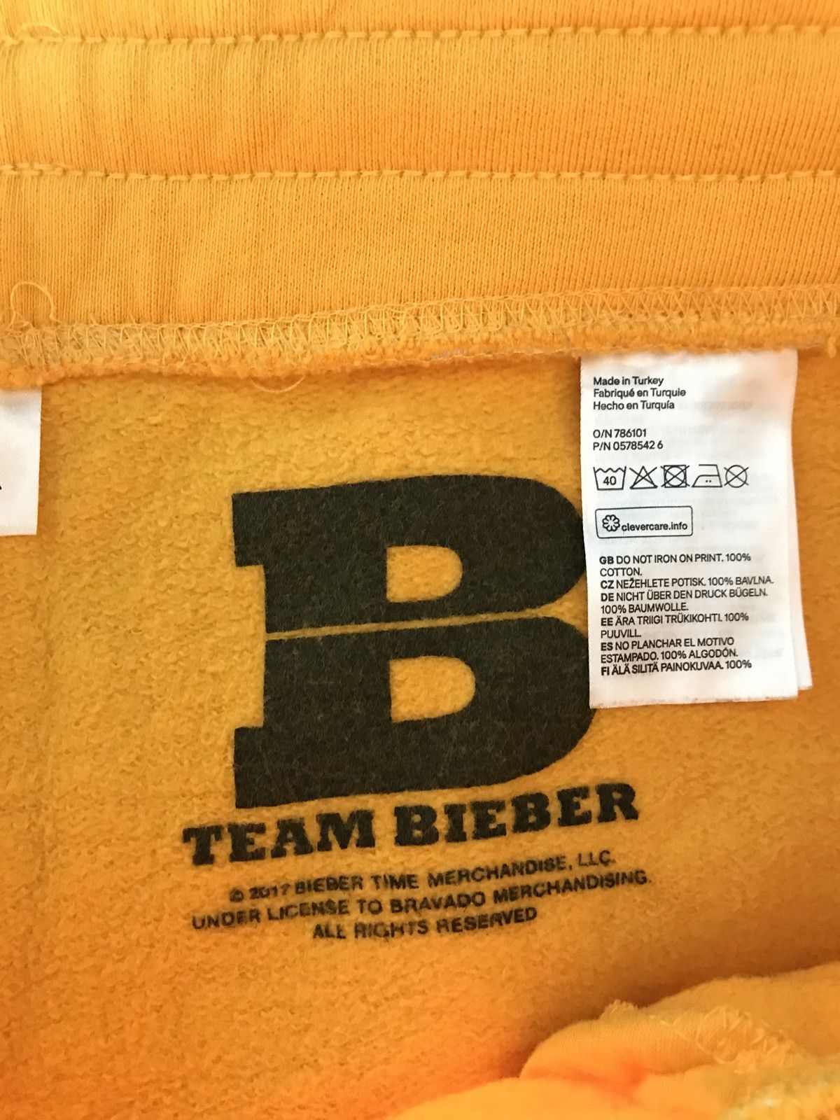 Justin Bieber Justin Bieber 2017 Tour Yellow Sweatpants Grailed