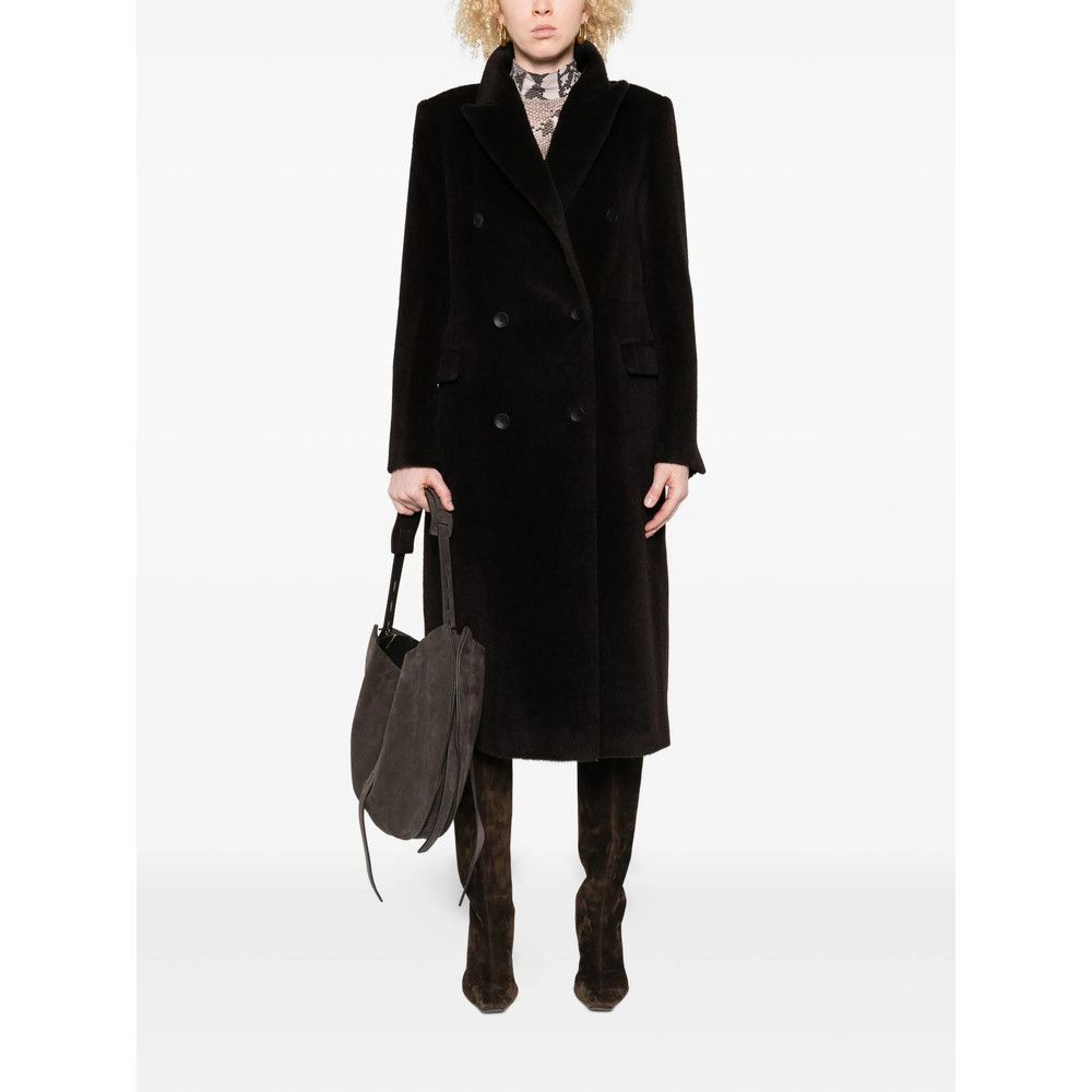 Tagliatore Tagliatore BROWN Coats - Double Breasted & Peacoats Size L / US 10 / IT 46 - 4 Thumbnail