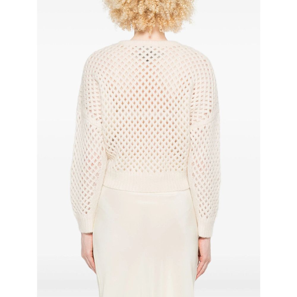 Max Mara Max Mara NEUTRALS Knitwear - Jumpers Size S / US 4 / IT 40 - 4 Thumbnail