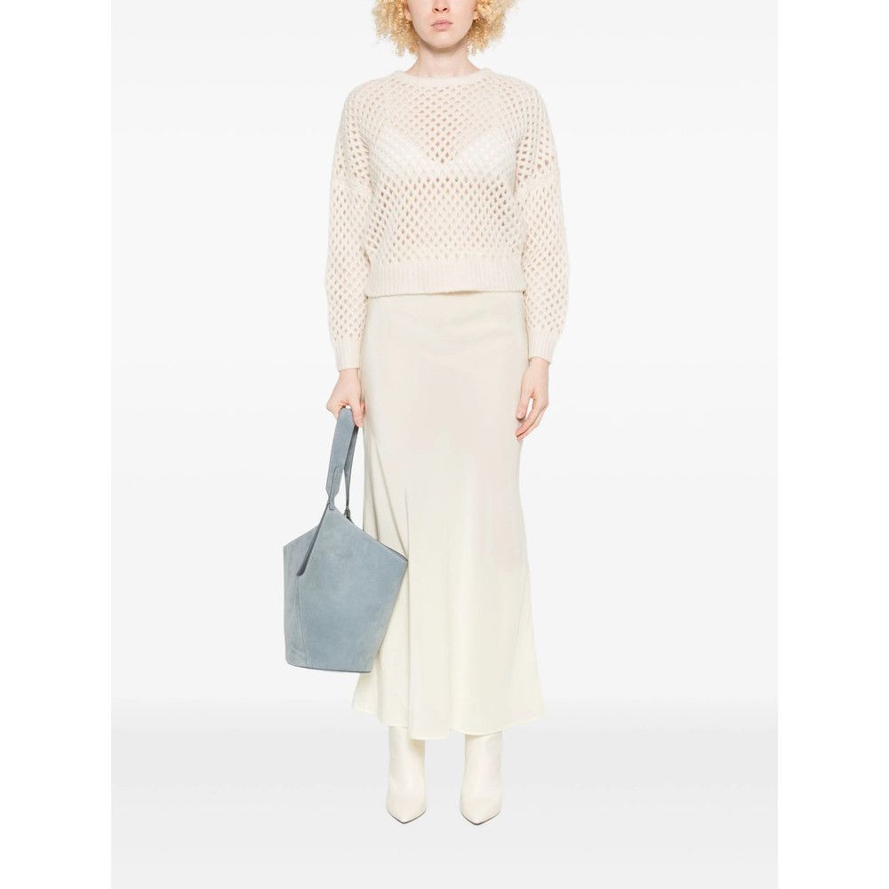 Max Mara Max Mara NEUTRALS Knitwear - Jumpers Size S / US 4 / IT 40 - 5 Thumbnail