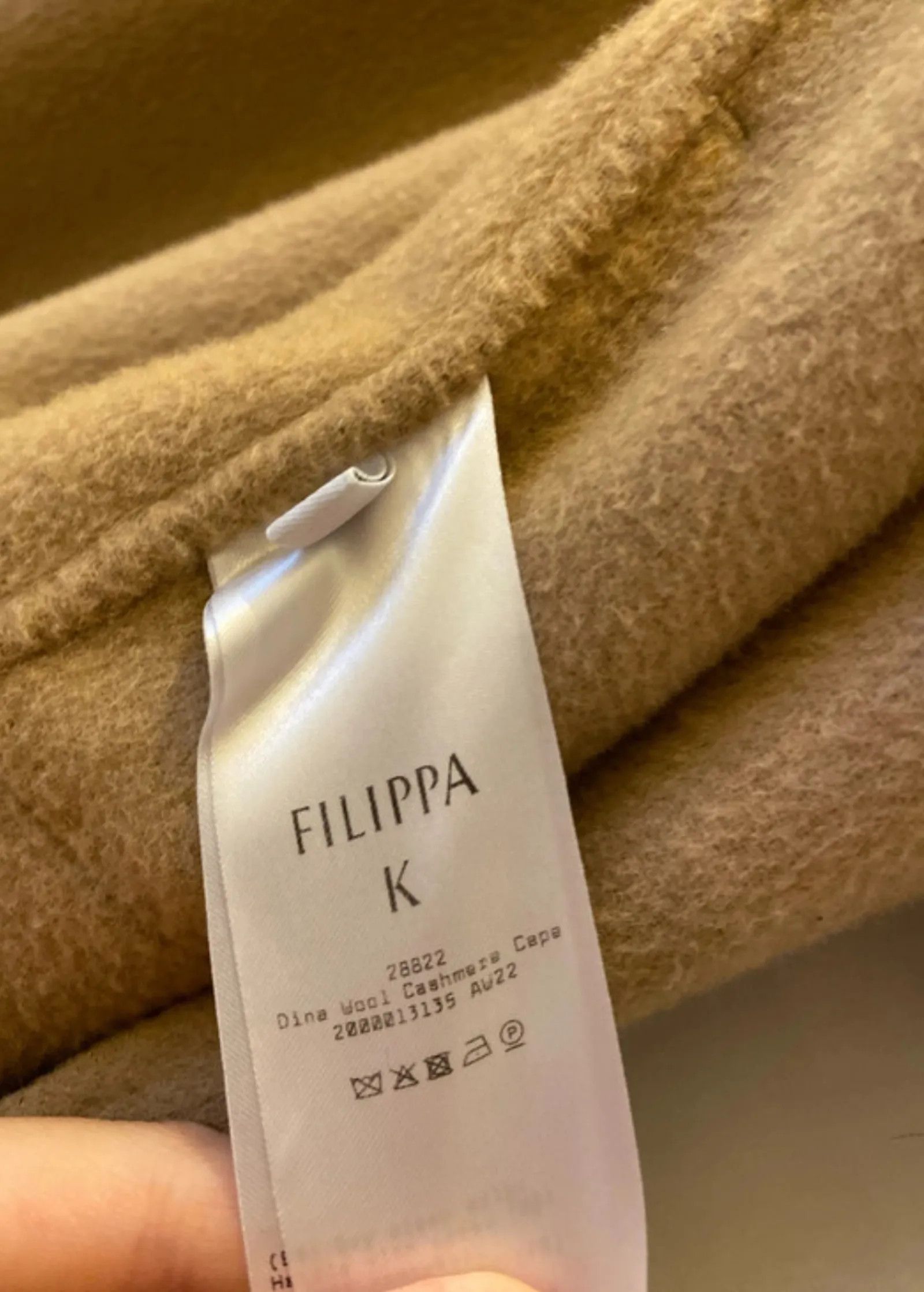 Filippa K Filippa K Dina Wool Cashmere Cape Coat Size XS / US 0-2 / IT 36-38 - 7 Thumbnail