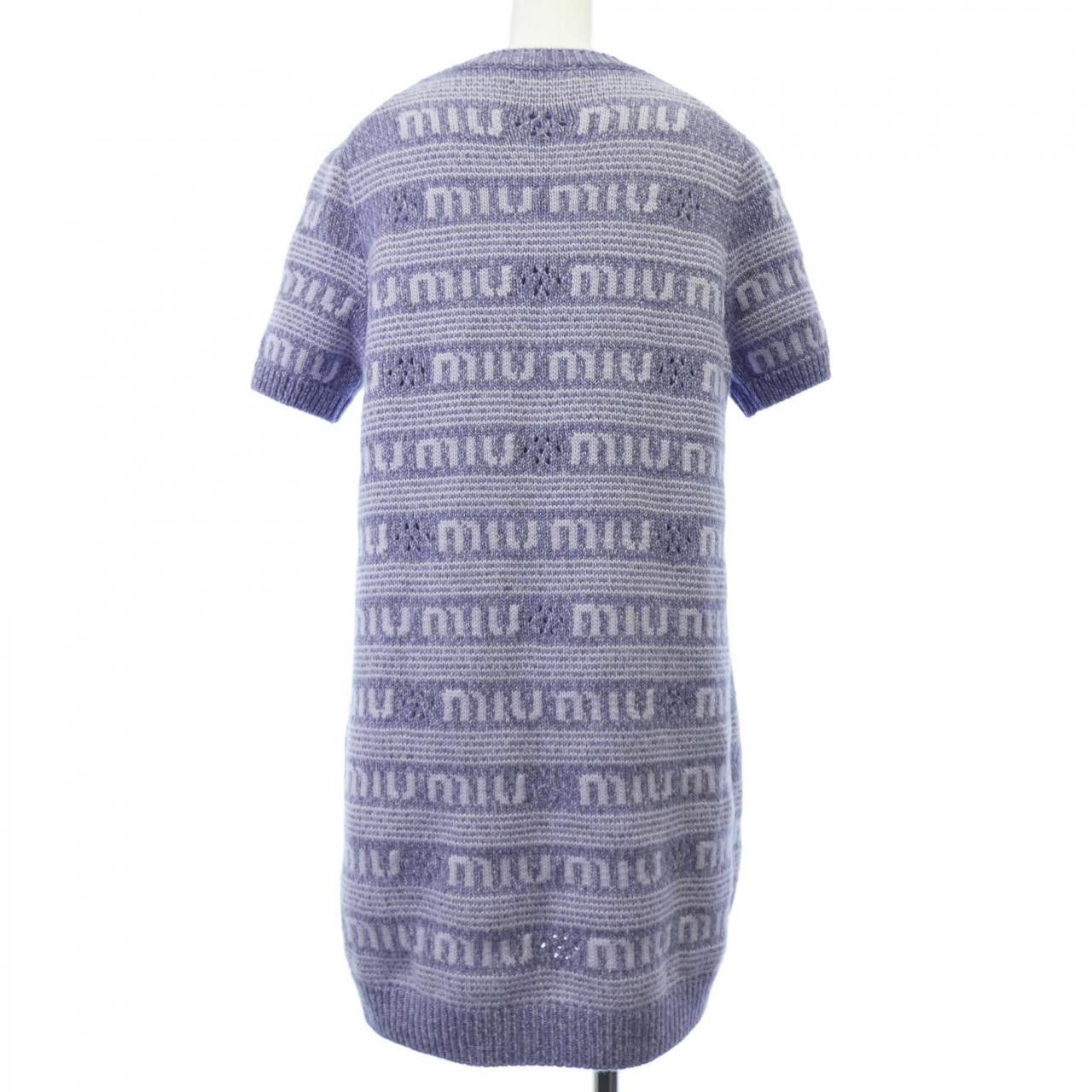 Miu Miu Miu Miu Miu Miu Cashmere Blend Dress Others Dresses MMA806S232138E DUTY FREE for USA Size ONE SIZE - 2 Thumbnail