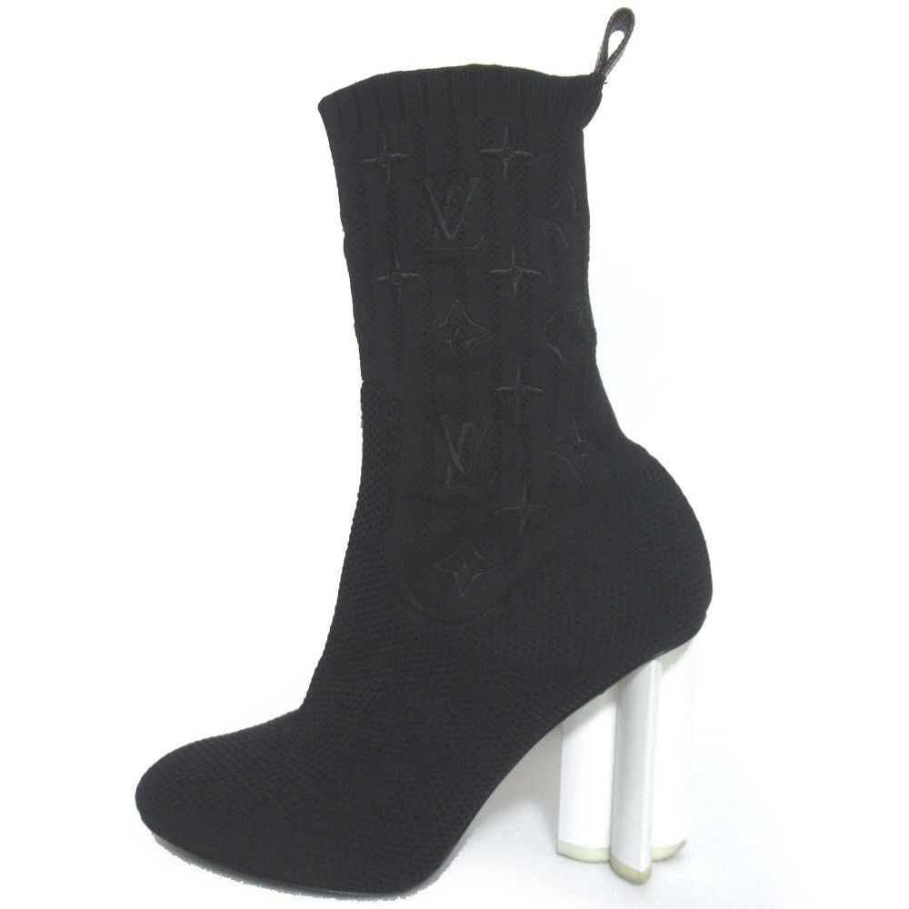 Louis Vuitton Louis Vuitton Louis Vuitton Silhouette Line Knit Ankle Boots Cotton Shoes DUTY FREE for USA Size ONE SIZE - 2 Thumbnail