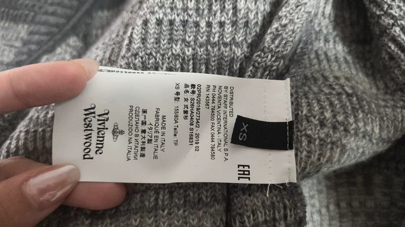 Vivienne Westwood Vivienne Westwood Grey Patchwork Cardigan XS - dmc Size US XS / EU 42 / 0 - 4 Thumbnail