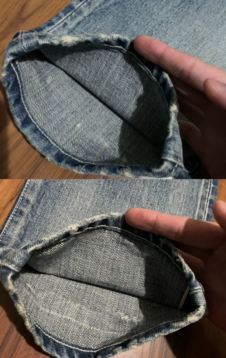 Neighborhood NEIGHBORHOOD 21AW Washed Distressed Jeans - dmc Size US 26 / EU 42 - 9 Thumbnail