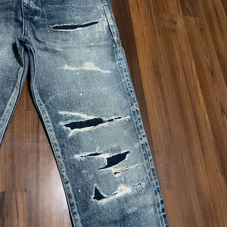 Neighborhood NEIGHBORHOOD 21AW Washed Distressed Jeans - dmc Size US 26 / EU 42 - 4 Thumbnail