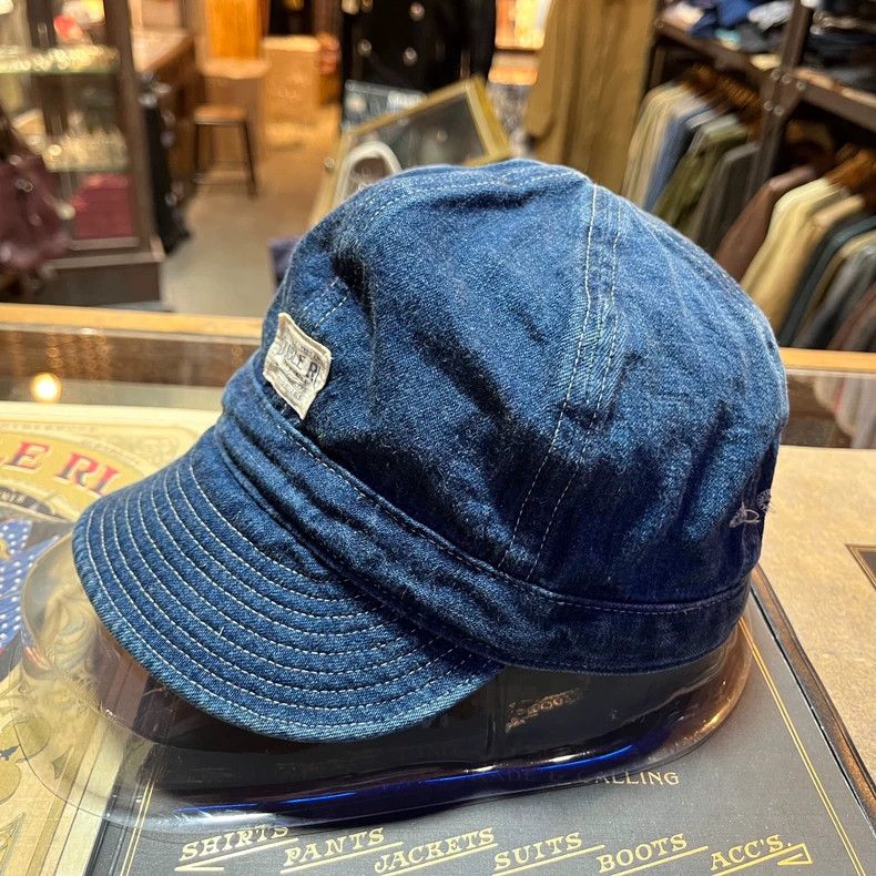 RRL Ralph Lauren RRL Indigo Dyed Engineer Cap - dmc Size ONE SIZE - 3 Thumbnail
