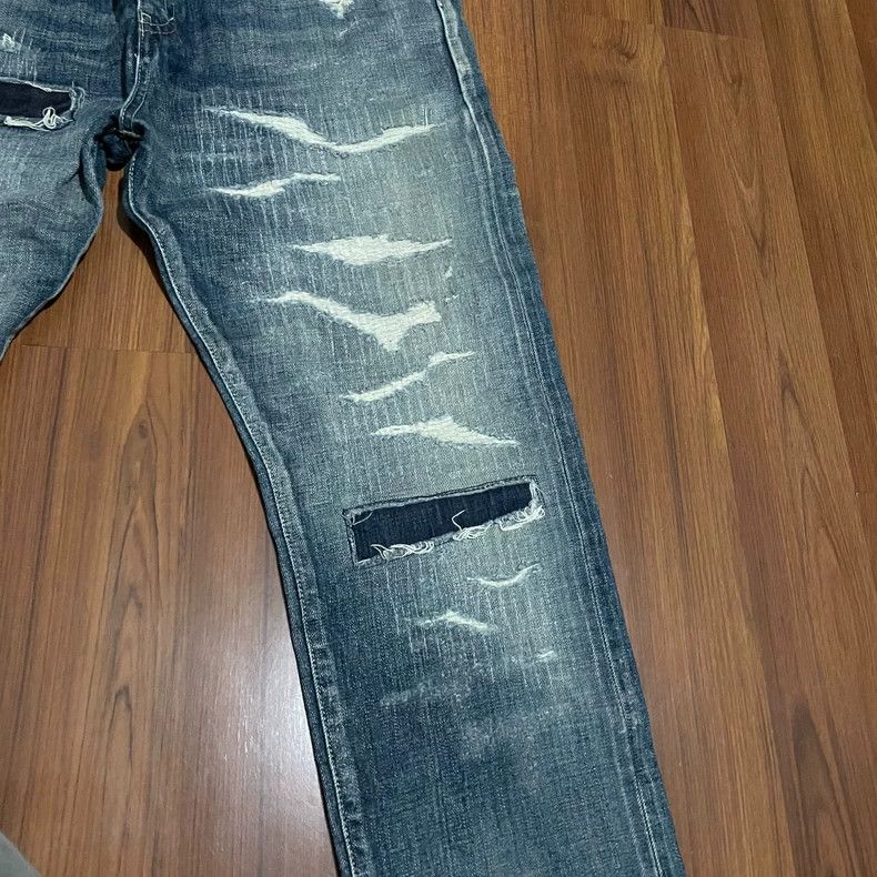 Neighborhood NEIGHBORHOOD 21SS Scratch Patch Jeans - dmc Size US 32 / EU 48 - 4 Thumbnail