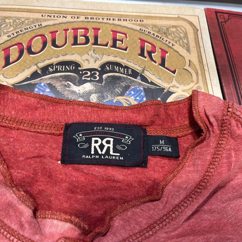 RRL Ralph Lauren RRL Vintage Henley Short Sleeve T-Shirt - dmc Size US M / EU 48-50 / 2 - 4 Thumbnail
