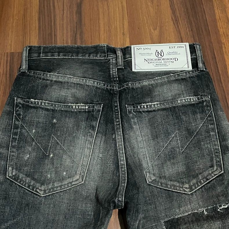 Neighborhood NEIGHBORHOOD 15AW Distressed Denim Jeans - dmc Size US 26 / EU 42 - 4 Thumbnail