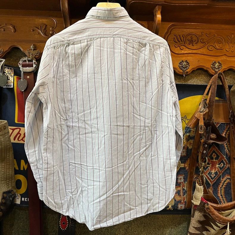 RRL Ralph Lauren RRL Vintage Striped Long Sleeve Shirt - dmc Size US M / EU 48-50 / 2 - 2 Thumbnail
