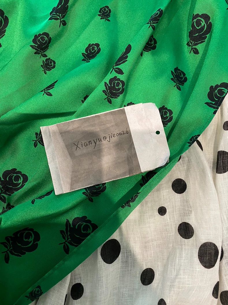 Kenzo KENZO Green Silk-Linen Dress - dmc Size US M / EU 48-50 / 2 - 2 Thumbnail