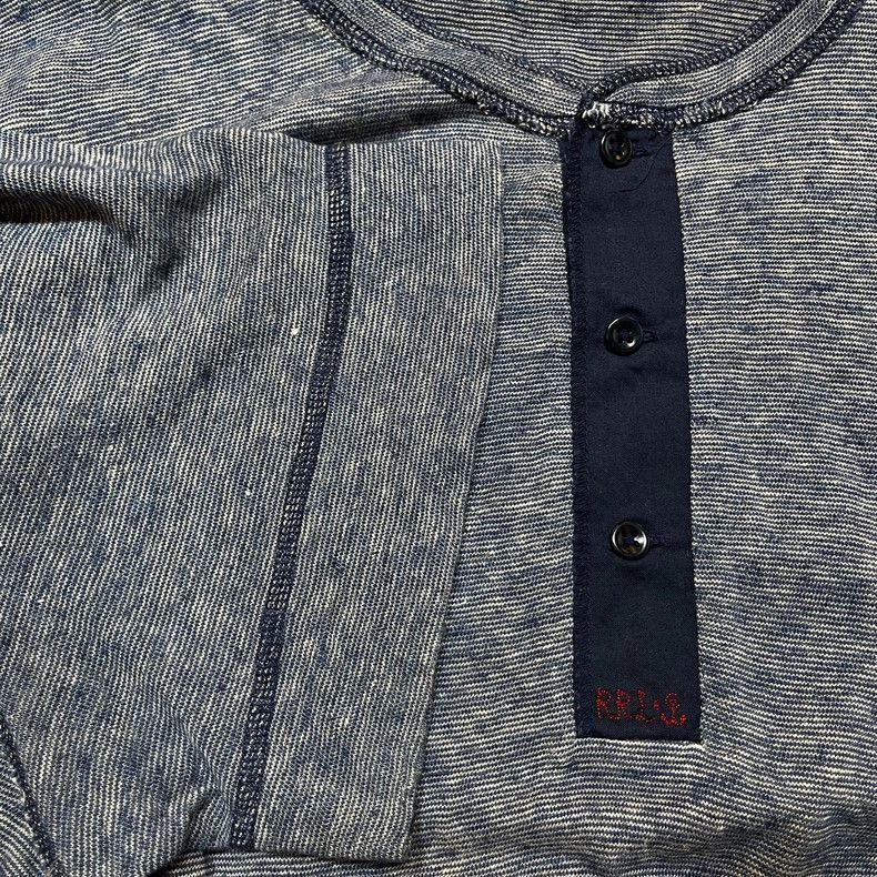 RRL Ralph Lauren RRL Vintage Henley Short Sleeve T-shirt - dmc Size US XL / EU 56 / 4 - 5 Thumbnail