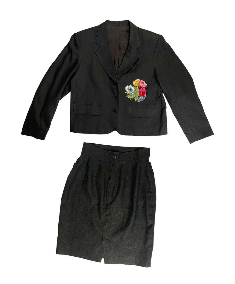 Kenzo Kenzo Embroidered Linen Suit Set - dmc Size US S / EU 44-46 / 1 - 2 Thumbnail