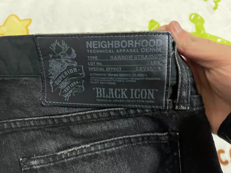Neighborhood Neighborhood 11AW Black Icon Denim Jeans - dmc Size US 31 - 8 Thumbnail