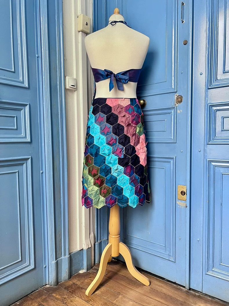 Kenzo Kenzo Patchwork Halter Top & Skirt Set - dmc Size US XXS / EU 40 - 3 Thumbnail