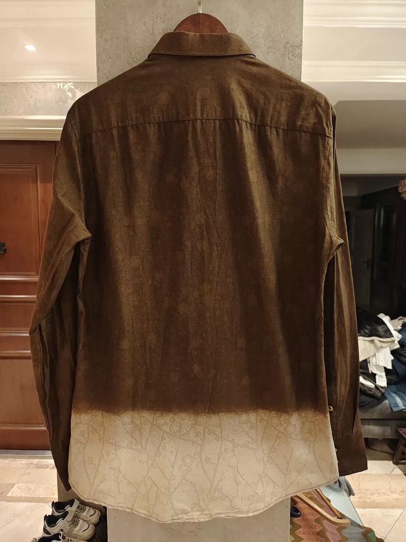 Vintage KENZO Brown Long Sleeve Shirt - dmc Size US L / EU 52-54 / 3 - 2 Thumbnail