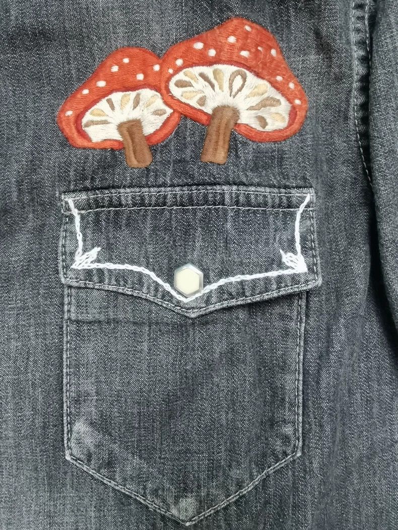 Neighborhood Neighborhood Early Embroidered Denim Shirt - dmc Size US S / EU 44-46 / 1 - 4 Thumbnail